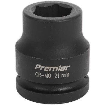 Image of Sealey 3/4" Drive Hexagon Impact Socket Metric 3/4" 21mm