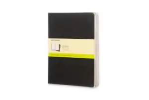 Image of Moleskine Plain Cahier XL - Black Cover (3 Set) by Moleskine