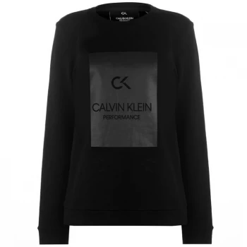 Image of Calvin Klein Performance Calvin Logo Sweater - CK BLACK