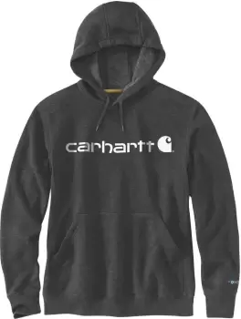 Image of Carhartt Force Delmont Graphic Hoodie, black, Size S, black, Size S