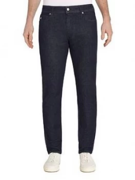 Image of Calvin Klein Modern Slim Fit Denim Rinse Jeans - Blue, Denim Blue, Size 32, Men