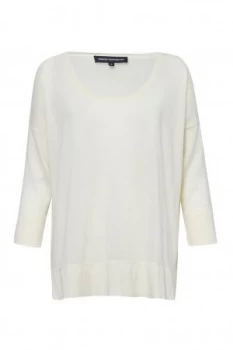 Image of French Connection Scoop Spring Light Knits Jumper Lemon