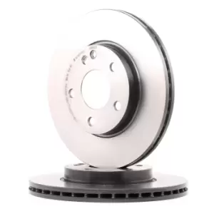 Image of PAIR PAINTED BREMBO BRAKE DISCS 09.8680.11