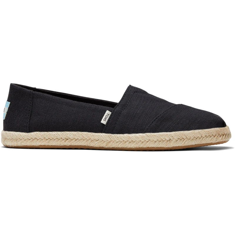 Image of Toms Alpargata Rope Espadrille - Black 3
