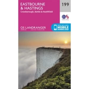 Image of Eastbourne & Hastings, Battle & Heathfield by Ordnance Survey (Sheet map, folded, 2016)