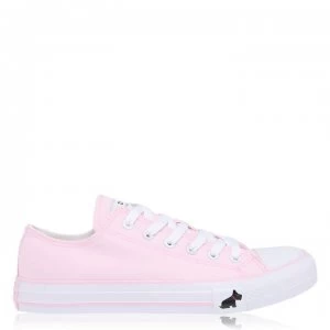 Image of Radley Canvas Low Trainers - Baby Pink