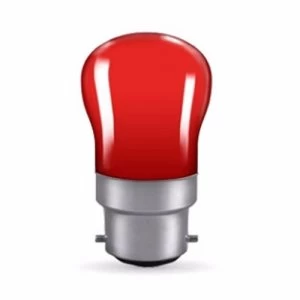 Image of Crompton 15W Bayonet Cap Pygmy Sign Bulb - Red