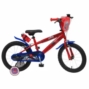 Image of Spider-Man 16" Spoked Wheel Childrens Bicycle, Red