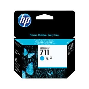 Image of HP 711 Cyan Ink Cartridge
