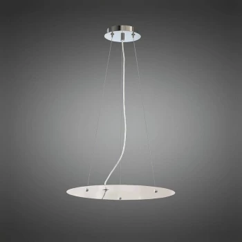 Image of Nordica Kit pendant light 59CM, polished chrome / arylic white