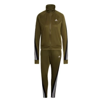 Image of adidas Sportswear Teamsport Tracksuit Womens - Focus Olive / Black