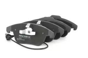 Image of RIDEX Brake pad set 402B0215 Brake pads,Brake pad set, disc brake AUDI,A4 Avant (8K5, B8),A4 Limousine (8K2, B8),A5 Sportback (8TA),A5 Coupe (8T3)