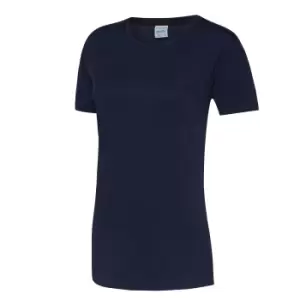 Image of AWDis Just Cool Womens/Ladies Sports Plain T-Shirt (S) (Oxford Navy)