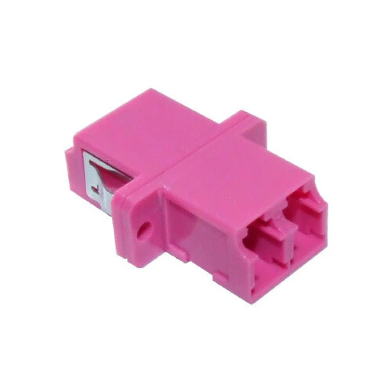 Image of Cablenet Cablenet OM4 LC Duplex Adaptor Erika Violet XXFALC4