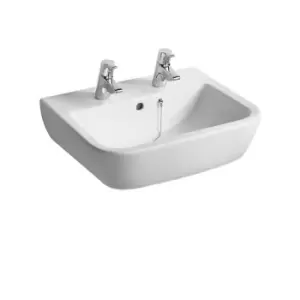 Image of Tempo Washbasin 550mm Wide 2 Tap Holes - Ideal Standard