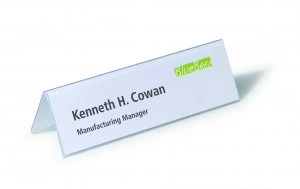 Image of Durable Table Place Name Holder 61x210mm Pack of 25 805219