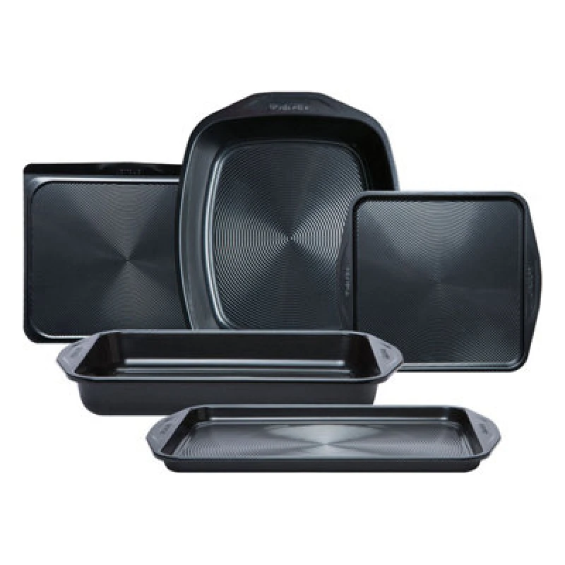 Image of Circulon Black 5 Pack 'Ultimum' Freezer Safe Bakeware Roast and Bake Set Black