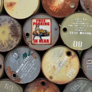 Image of Parking Multicolor Decorative Metal Wall Accessory