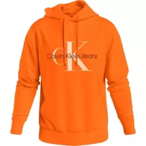 Image of Calvin Klein Jeans Seasonal Monologo Regular Hoodie - Orange