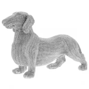 Image of Silver Art Dachshund Small Figurine By Lesser & Pavey