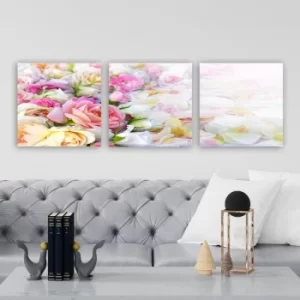 Image of P38910 Multicolor Decorative Canvas Painting (3 Pieces)