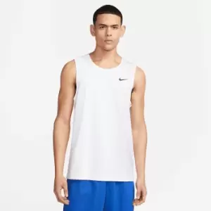 Image of Nike M Nk Dri-fit Hyperverse Tank Top, White/black