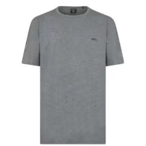 Image of Boss Curved Logo T Shirt - Grey
