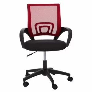 Image of Interiors by PH Office Chair with Black Arms, red