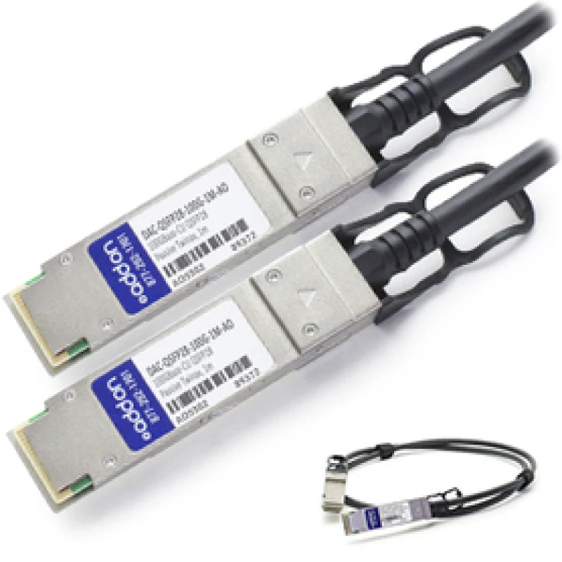 Image of AddOn Networks DAC-QSFP28-100G-1M-AO InfiniBand/fibre optic cable Blac
