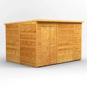 Image of 10x8 Power Pent Windowless Garden Shed - Brown