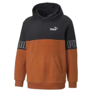Image of Puma Power Winter Hoodie Mens - Brown