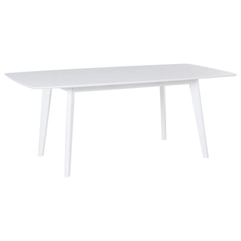 Image of Beliani Extending Dining Table Sanford White 150/195cm 90 Cm