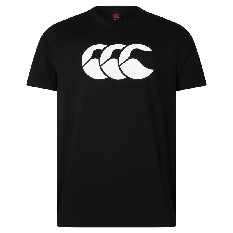 Image of Canterbury Canterbury Men Logo T-Shirt in Black Size: Small Black S Male 5063652539132