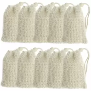 Image of Natural Sisal Soap Bags - Set of 10 M&W - Multi