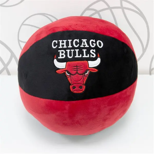 Image of NBA NBA Chicago Bulls Shaped Ball Cushion Cushions One Size Red 39962608000