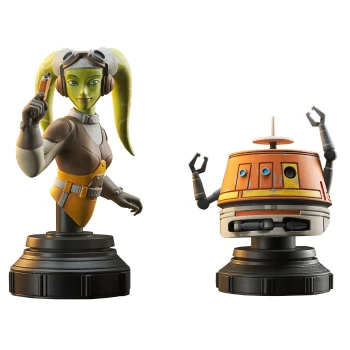 Image of Gentle Giant Star Wars: Rebels 1/7 Scale Bust - Hera and Chopper