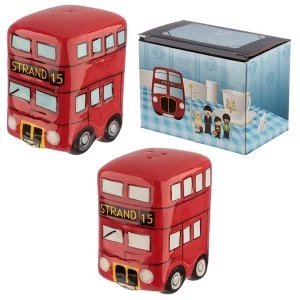 Image of Routemaster Red Bus Salt and Pepper Set