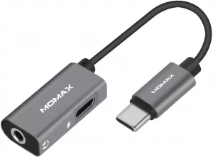 Image of Momax OneLink HT1 2-in-1 Type-C to 3.5mm Headphone Adapter and Charging Cable