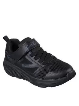 Image of Skechers Boys Go Run Elevate Trainer, Black, Size 2 Older