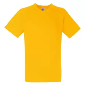 Image of Fruit Of The Loom Mens Valueweight V-Neck, Short Sleeve T-Shirt (XL) (Sunflower)