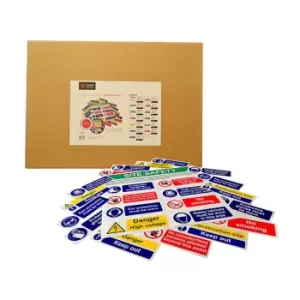 Image of Build Your Own Composite Sign Kit - RPVC (650 x 650mm) Complete with 12 Signs
