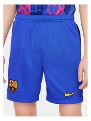 Image of Nike Youth Barcelona 21/22 Third Shorts, Blue, Size L