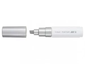 Image of Pintor Broad Chisel Tip Paint Marker 8mm Silver Single Pen 4902505557163