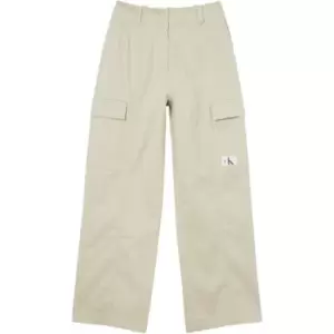 Image of Calvin Klein Jeans Badge Hr Straight Leg Pants - Green