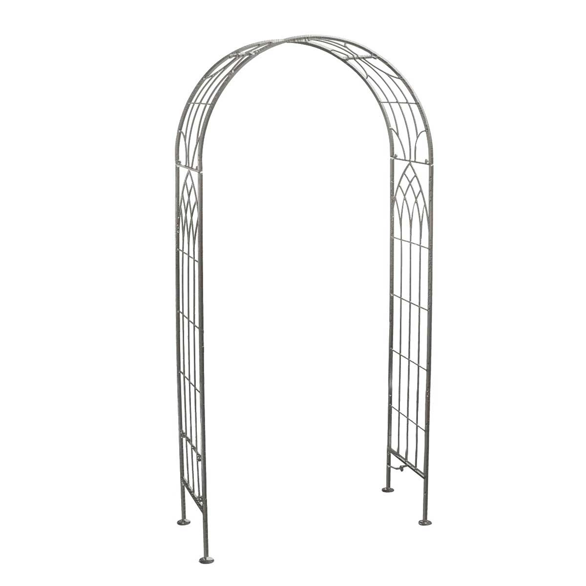 Image of Charles Bentley Wrought Iron Arch Grey