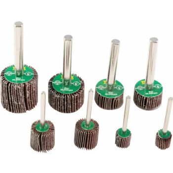 Image of 8 Piece Assorted Aluminium Oxide Mini Flap Wheel Set - York