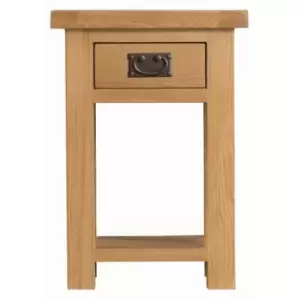 Image of Cotswold Side Table Oak 1 Shelf 1 Drawer