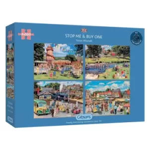 Image of Gibsons Stop Me & Buy One 4 x 500 Piece Jigsaw Puzzle