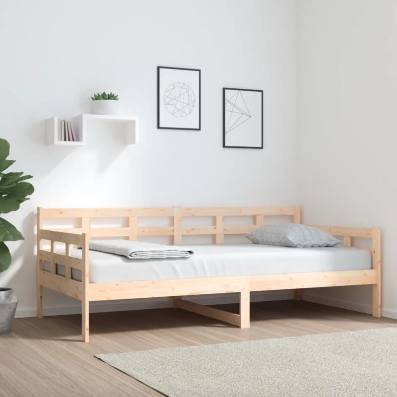 Image of VIDAXL Day Bed without Mattress Solid Wood Pine 90x190cm Single Vidaxl 8720287073451