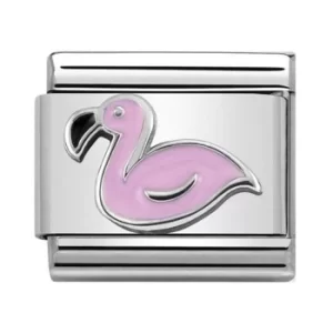 Image of Nomination CLASSIC Silvershine Symbols Flamingo Charm 330202/43